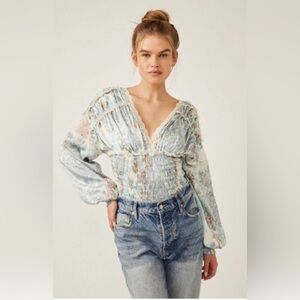 Free People Worth The Wait Bodysuit Size Medium